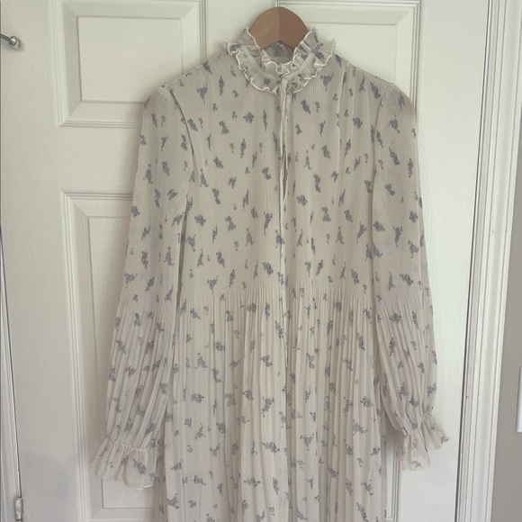 Ganni pleated georgette dress size 36 - Picture 3 of 7